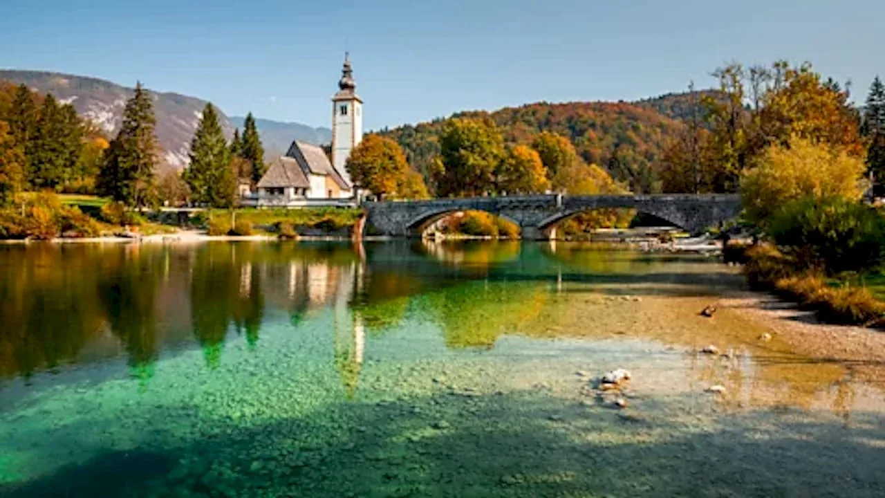 Okrasna naslovna kartica za kampiranje v Bohinju
