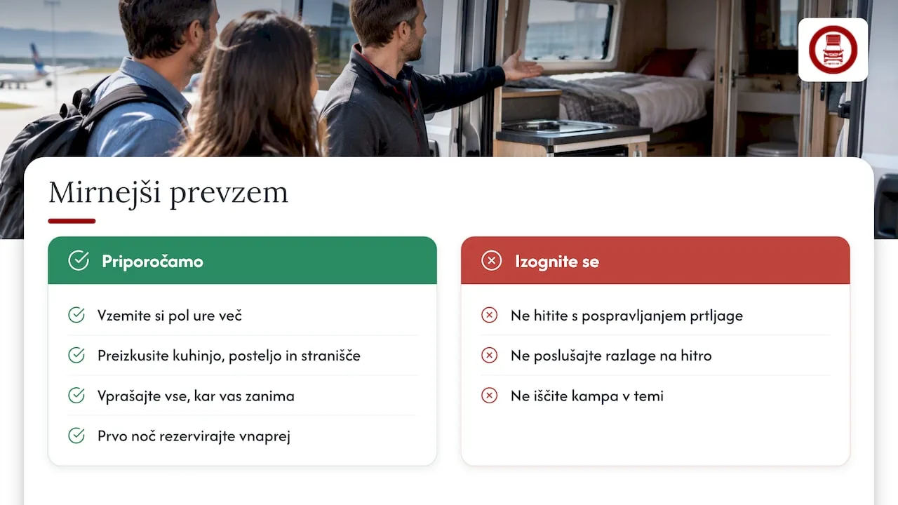 Naš pogled: prevzem naj bo začetek dopusta, ne naloga — overview diagram
