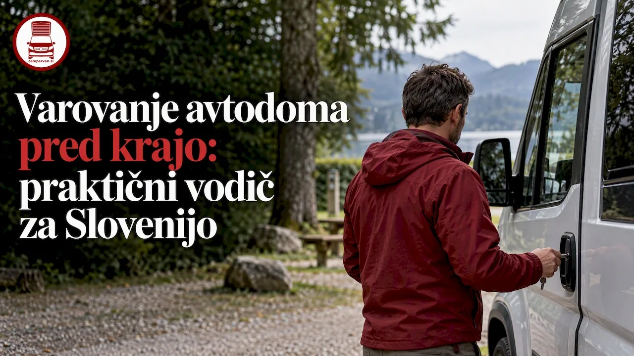 Popotnik najame avtodom v enem izmed slovenskih kampov
